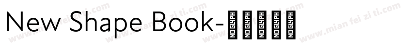 New Shape Book字体转换